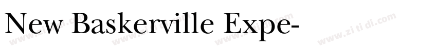 New Baskerville Expe字体转换